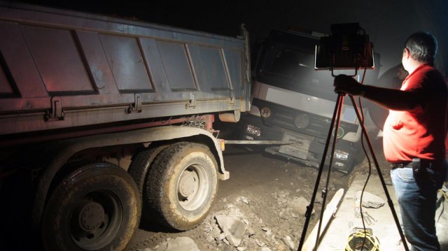 LKW-Bergung Citytunnel-Baustelle (Bild: Andrea Mandl)