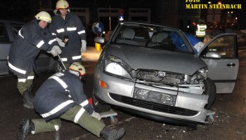 Verkehrsunfall B121, 4.1.2010 (Foto: Martin Steinbach)