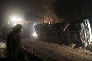 LKW-Bergung Citytunnel-Baustelle (Bild: Andrea Mandl)