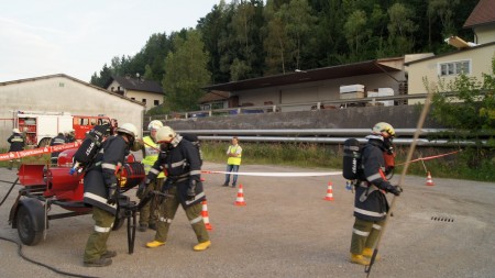 Platzierung des Pulveranhängers
