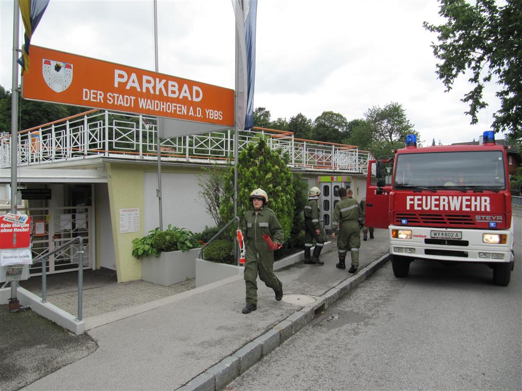 Chlorgasalarm im Parkbad Waidhofen